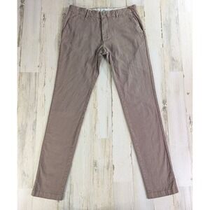 Spoke Pants Mens 32 Linen Lights Build A Brown Tan Chinos